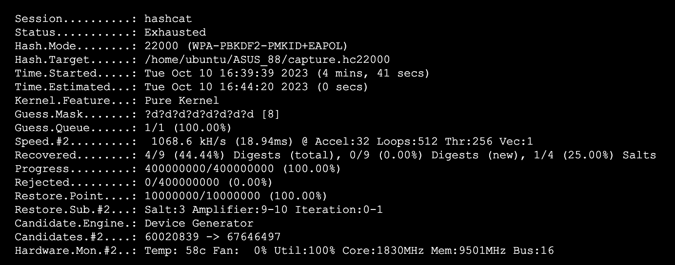 1068.6 kH/s - в конце