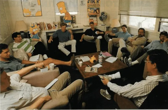 Комната сценаристов «Симпсонов», начало 90-ых.