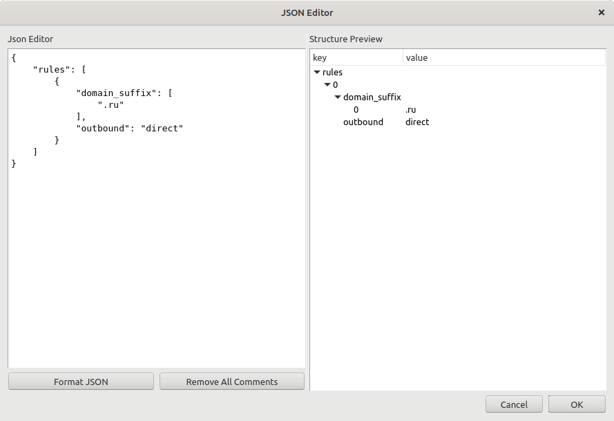 Shadowsocks outline