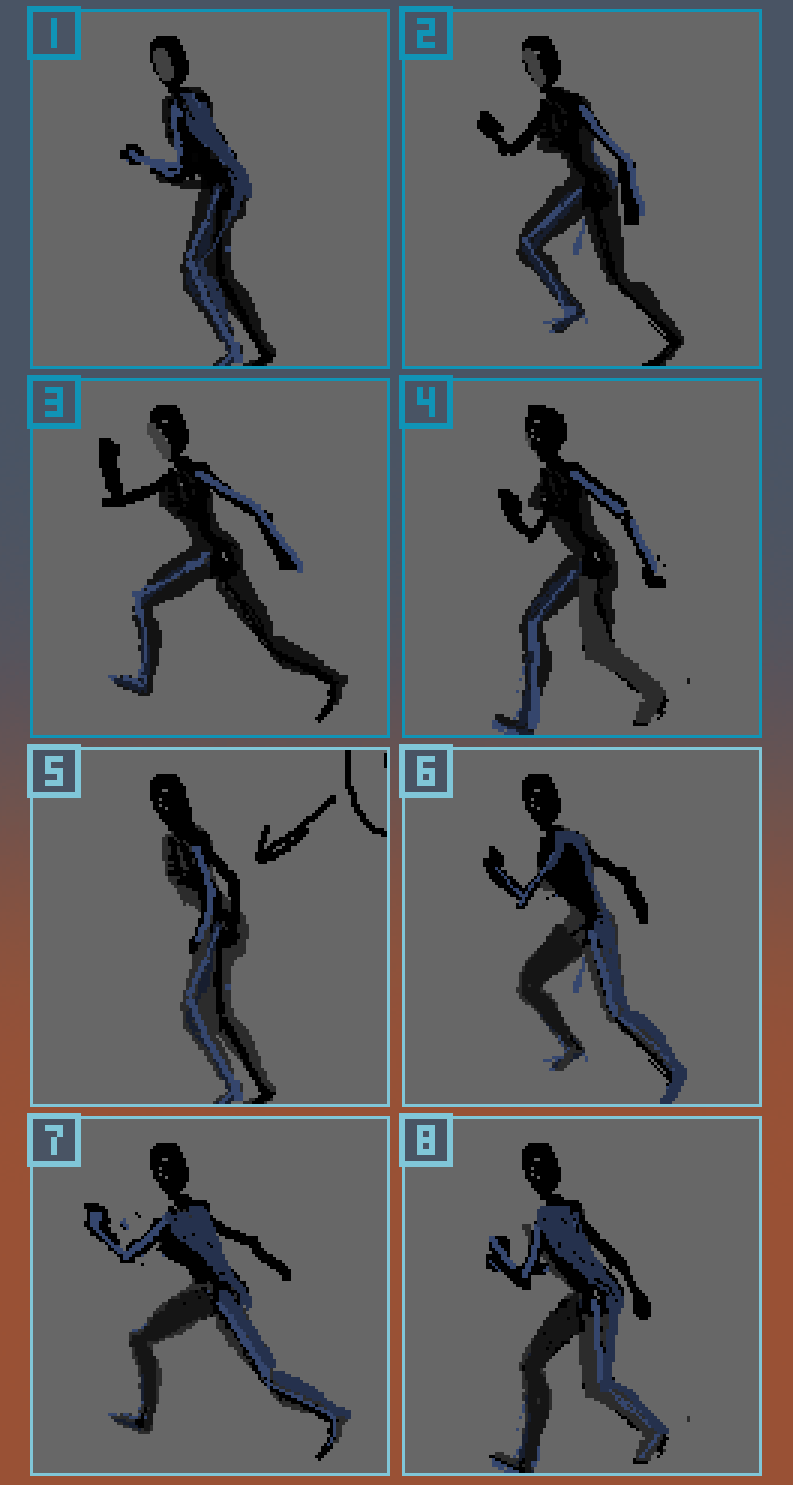 «Галоп пикселя — часть шестая» — Анимация персонажей. Бег - 25