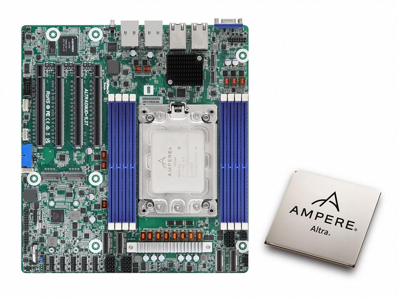 Системная плата Deep Micro-ATX с восемью слотами для ОЗУ, 64-ядерный процессор — и всё это за 1500 долларов. В продажу поступил комплект с CPU Ampere