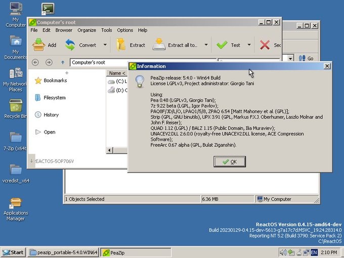 Еще один год из жизни ReactOS - 19 Еще один год из жизни ReactOS - 19