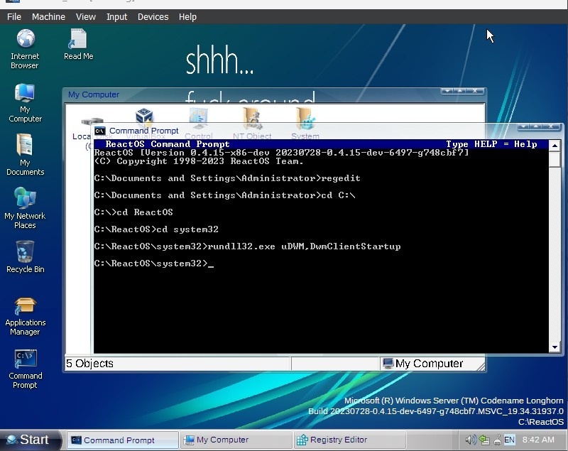 Еще один год из жизни ReactOS - 25 Еще один год из жизни ReactOS - 25