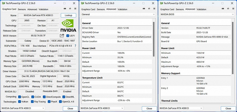 Сделанная специально для Китая «санкционная» GeForce RTX 4090D практически такая же быстрая, как и обычная GeForce RTX 4090