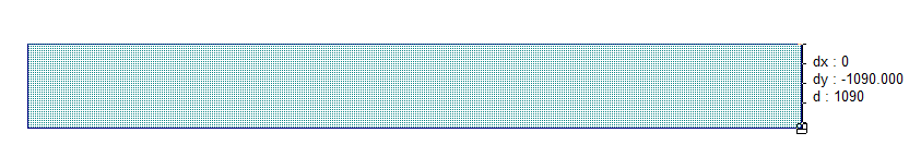 Рисунок 3. Топология линии шириной 1090 мкм (параметр W) и длиной 10.000 мкм (параметр L).
