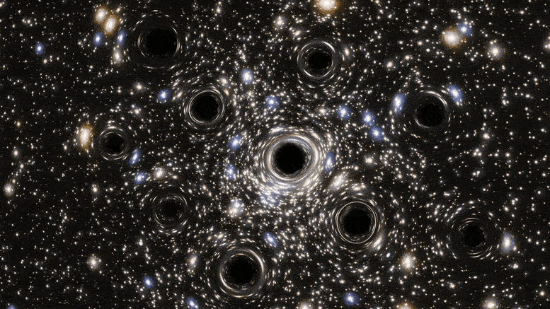 Энтропия Вселенной растёт не при рассеянии вещества, а при его сжатии и коллапсе в чёрные дыры