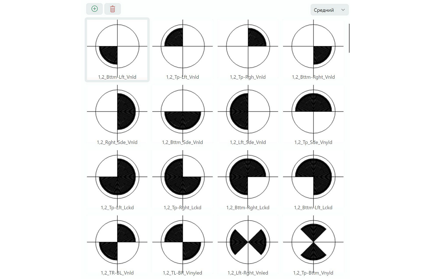 ListView: Визуализация графических символов в Delta Design