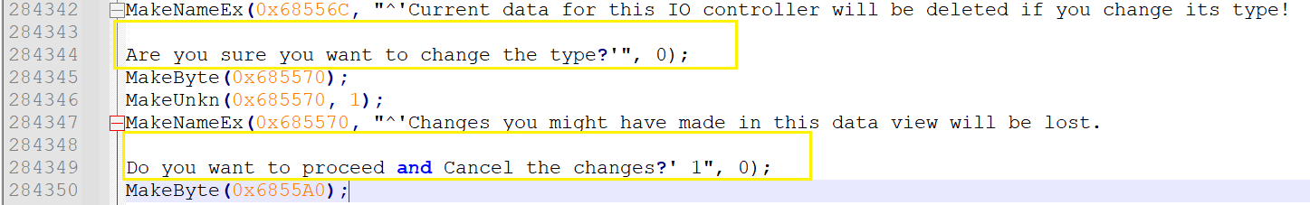 Примеры строк в idc, где нужно подправить