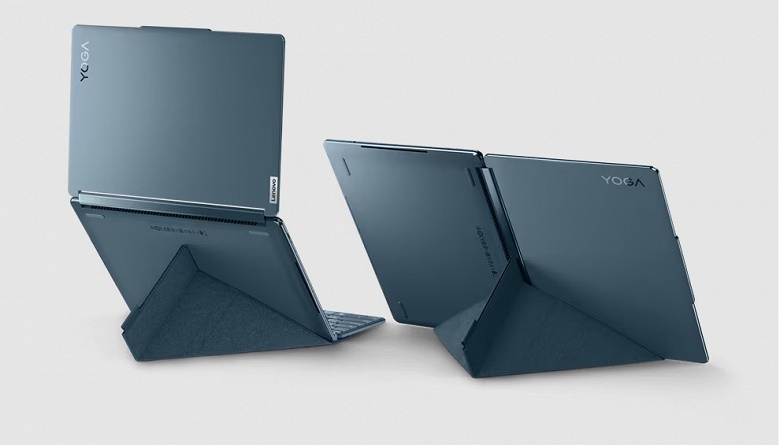 Представлен новый ноутбук-трансформер Lenovo Yoga Book 9 с двумя дисплеями