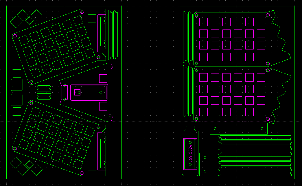 Выкройка в LibreCAD для лазерной резки