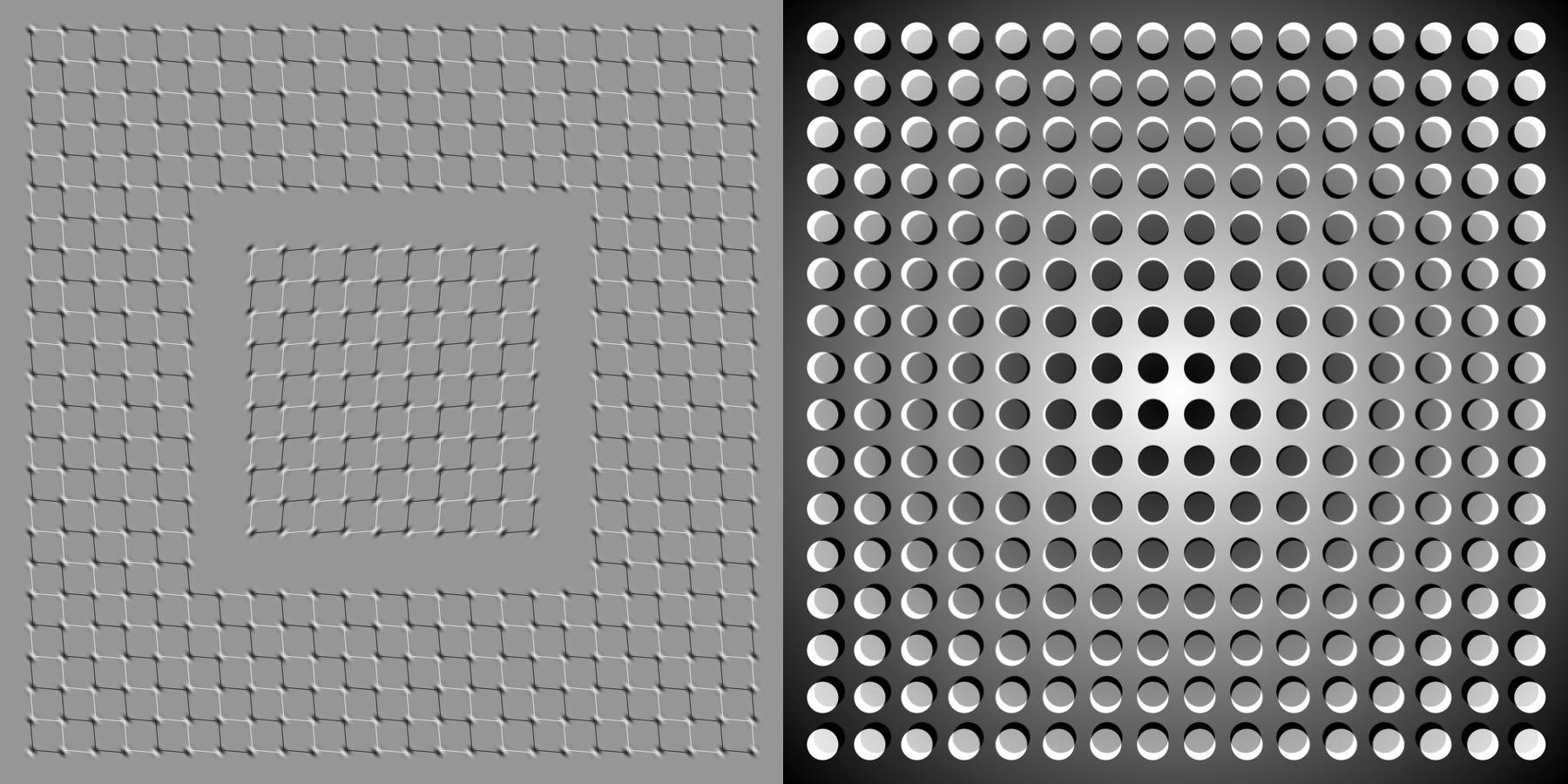 Кстати, подобные оптические иллюзии работают как раз потому, что ваш мозг предсказывает движение, которого...не происходит