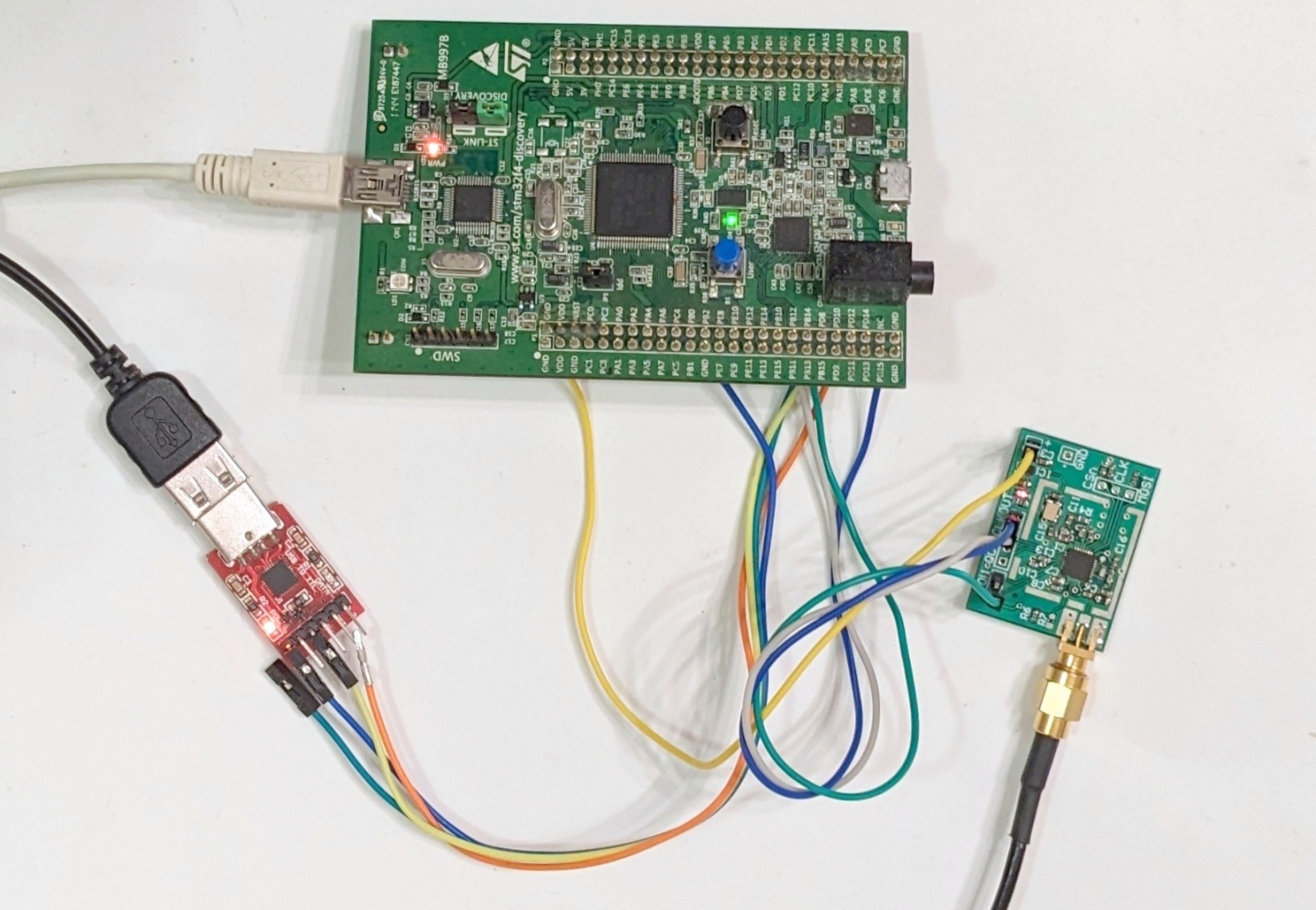 STM32F4-DISCOVERY + GPS RF Frontend