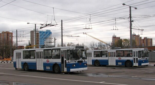 ЗиУ-682Г-016 в троллейбусном парке МУП «Химкиэлектротранс». Химчане, пока могли, старались закупать именно классические «зиушки»
