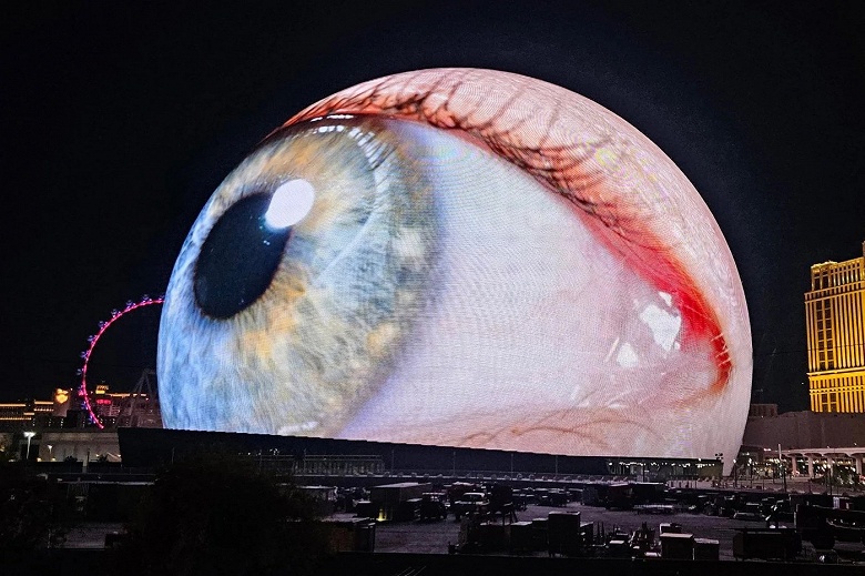 Гигантская уникальная &laquo;Сфера&raquo; Лас-Вегаса имеет 4 ПБ памяти с пропускной способностью 400 ГБ/с