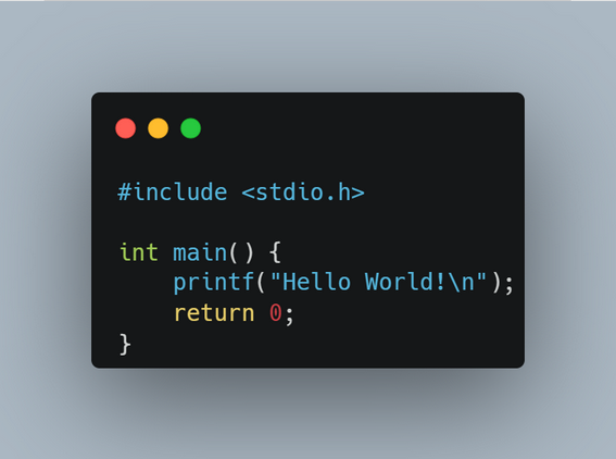 Анатомия Hello World на языке C - 1