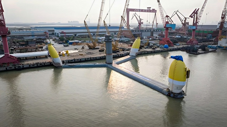 Это первая в мире &laquo;двухголовая&raquo; морская турбина. OceanX может работать во время урагана пятой категории