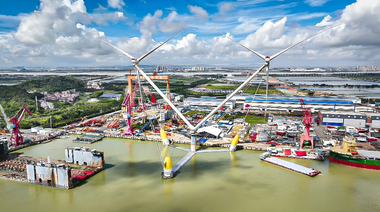 Это первая в мире &laquo;двухголовая&raquo; морская турбина. OceanX может работать во время урагана пятой категории