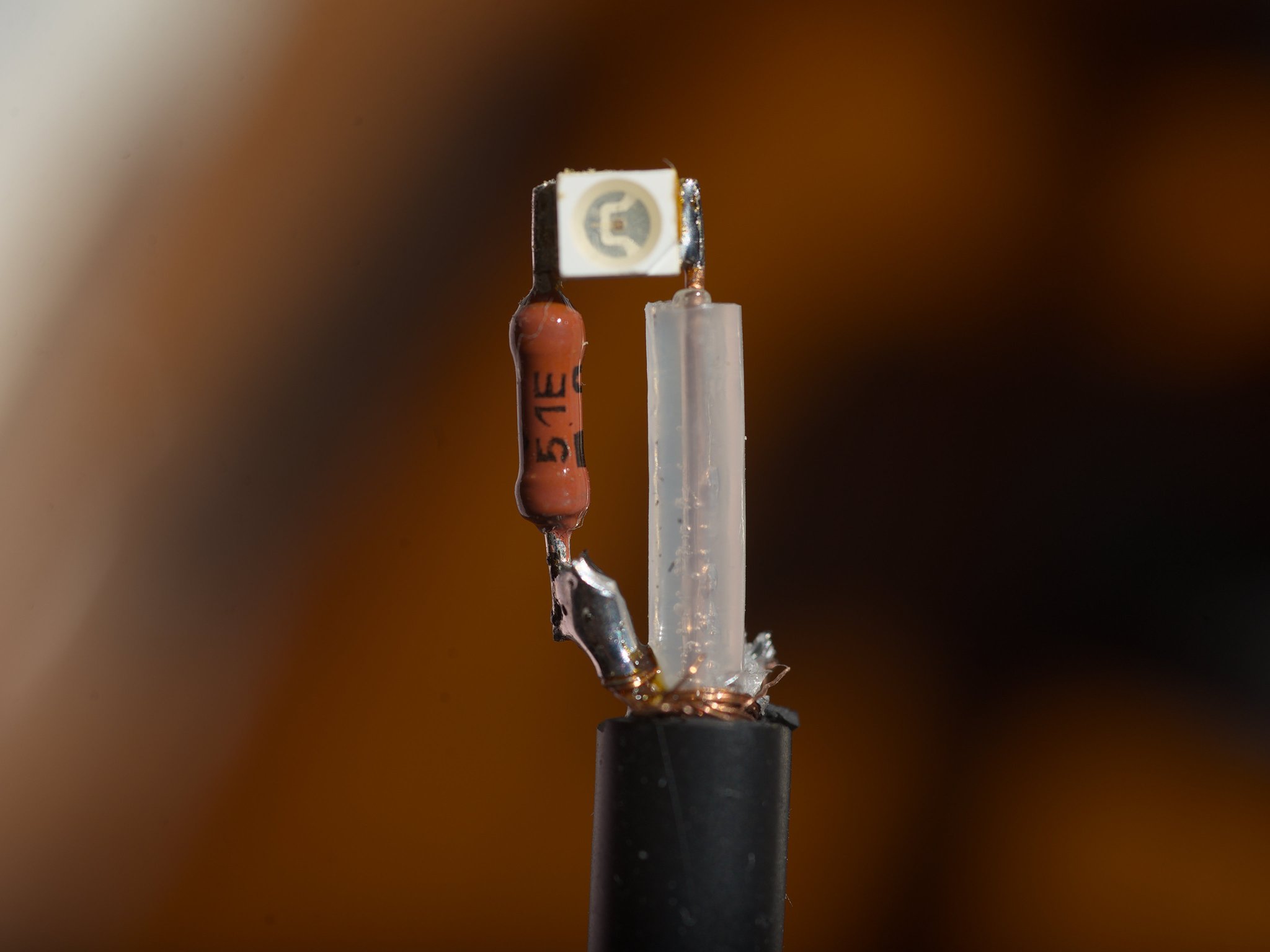 Самодельная оптопара из светодиода и 1Т308 - 4