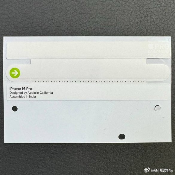 &laquo;Разработан Apple в Калифорнии. Собран в Индии&raquo;. Фото подтверждает место производства iPhone 16 Pro