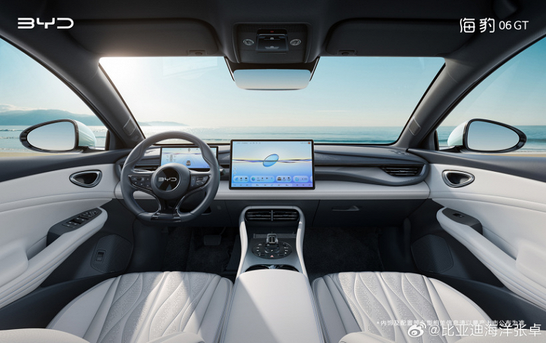 &laquo;Первый GT для молодежи&raquo; показали внутри. Официальные изображения салона BYD Seal 06 GT