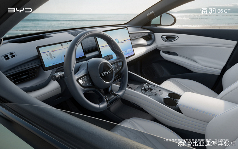 &laquo;Первый GT для молодежи&raquo; показали внутри. Официальные изображения салона BYD Seal 06 GT