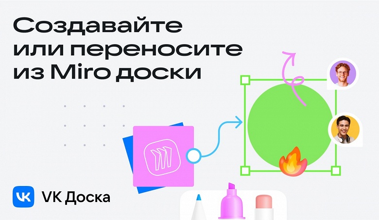 Сервис &laquo;VK Доска&raquo; запустил функцию переноса данных из Miro