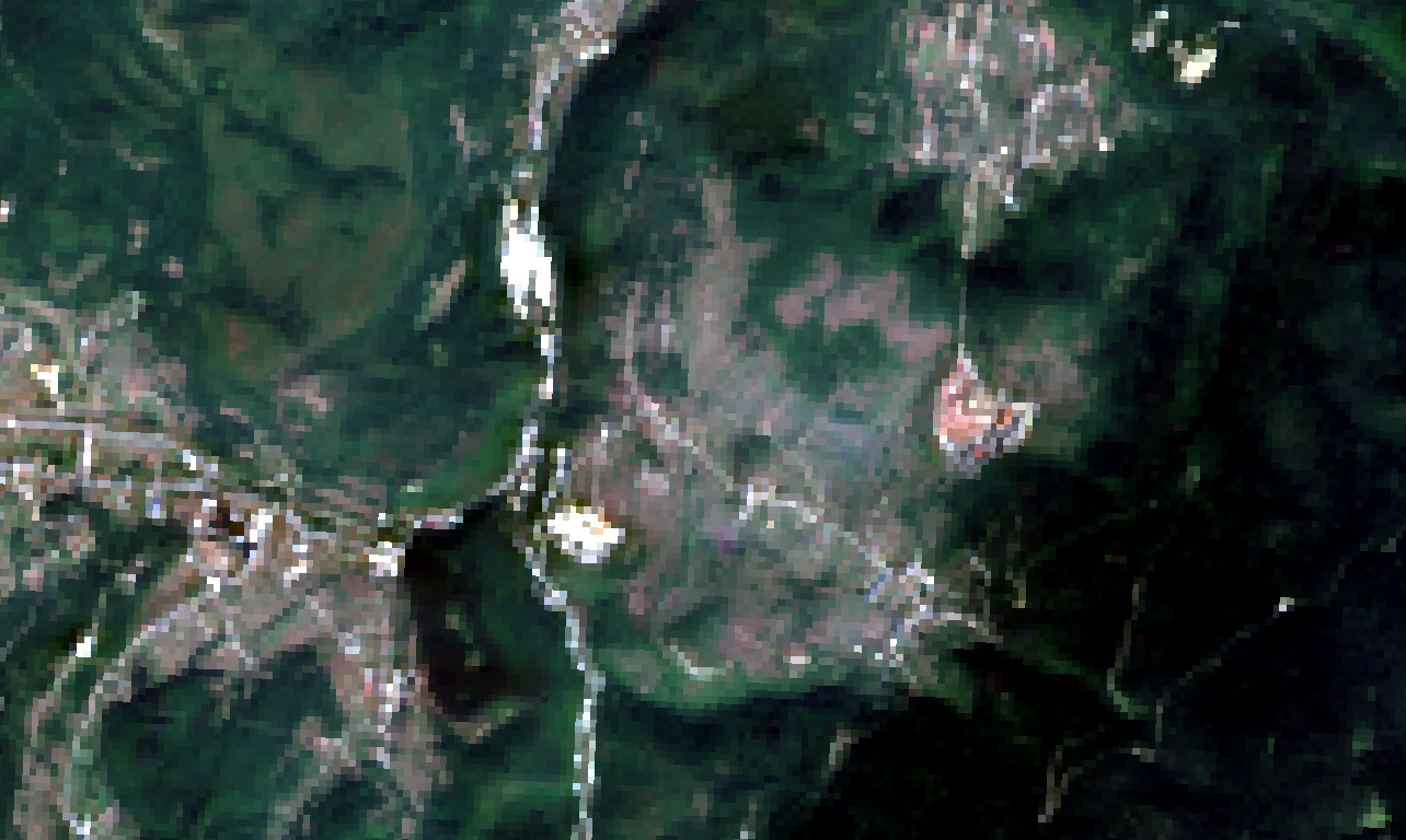  Фрагмент спутникового снимка в естественных цветах, Copernicus Sentinel data [2024]