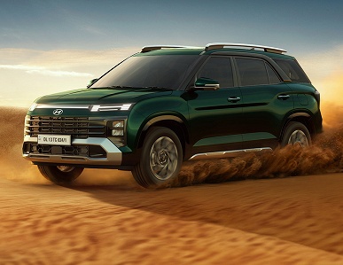 7-местная Hyundai Creta со 160-сильным мотором &mdash; за 1,6 млн рублей в эквиваленте. Стартовали продажи обновленного Hyundai Alcazar