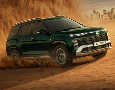 7-местная Hyundai Creta со 160-сильным мотором &mdash; за 1,6 млн рублей в эквиваленте. Стартовали продажи обновленного Hyundai Alcazar