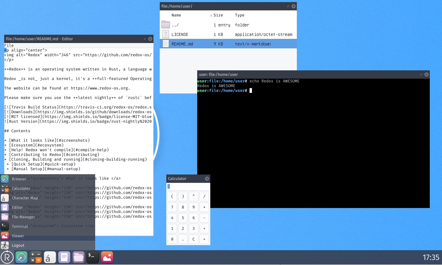 Redox OS: операционная система на Rust с микроядром и поддержкой Unix. Что это за ОС? - 4 Redox OS: операционная система на Rust с микроядром и поддержкой Unix. Что это за ОС? - 4