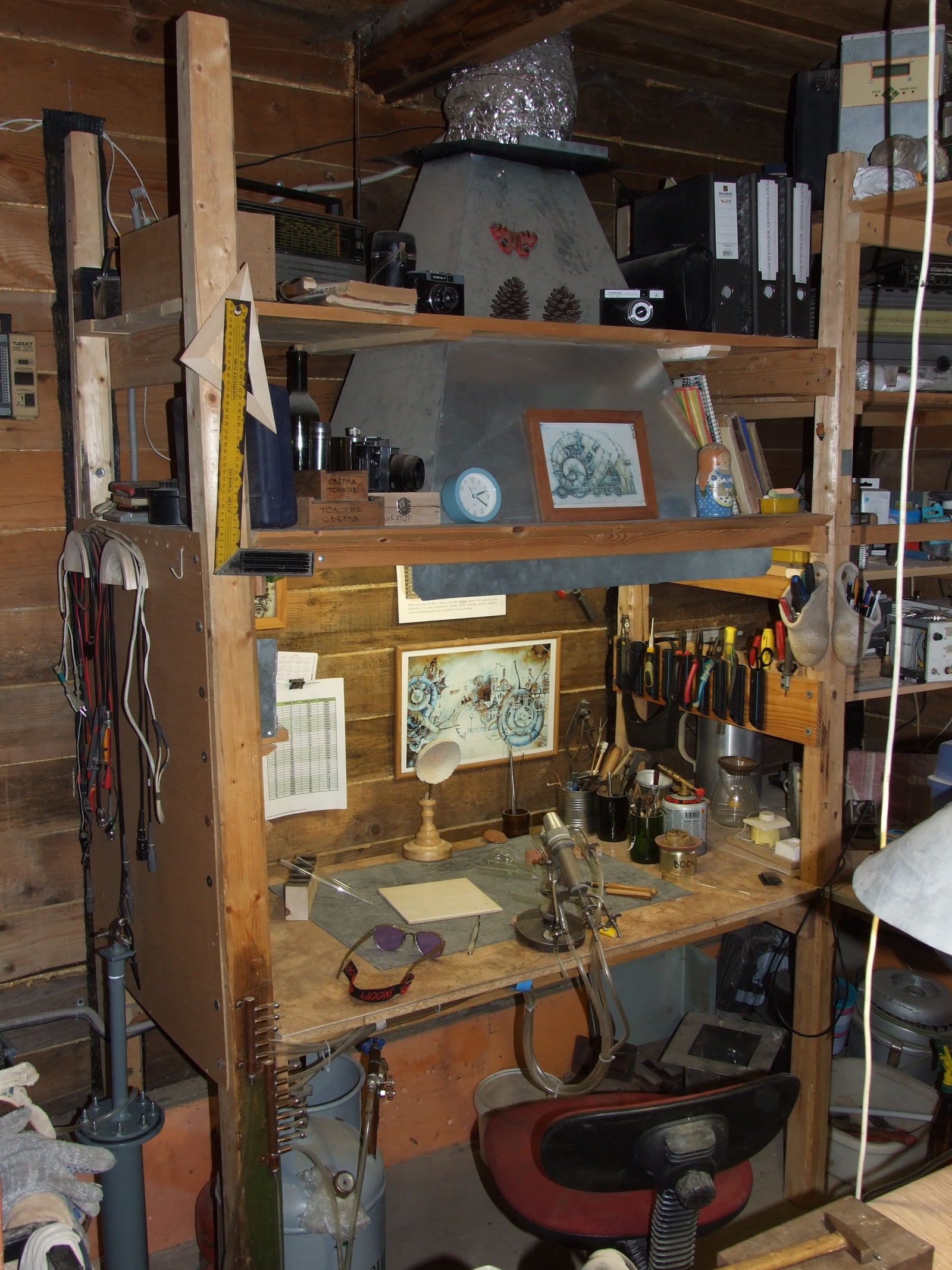 Домашняя мастерская. Большое рабочее место с вытяжным зонтом - 22 Домашняя мастерская. Большое рабочее место с вытяжным зонтом - 22