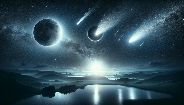 Что мы увидим в небе в октябре: затмение Солнца, два звездопада, яркую комету и суперлуние - 1 Что мы увидим в небе в октябре: затмение Солнца, два звездопада, яркую комету и суперлуние