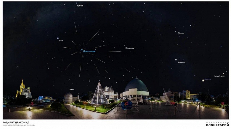 Всё внимание на небо: 8 октября можно наблюдать пик метеорного потока Дракониды - 1 Всё внимание на небо: 8 октября можно наблюдать пик метеорного потока Дракониды