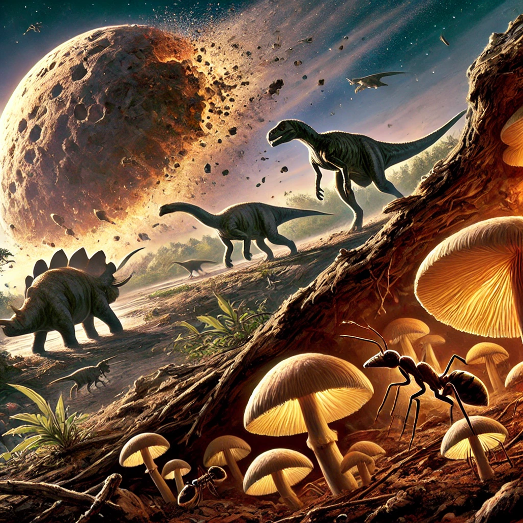 Как астероид, убивший динозавров, превратил муравьев в грибных фермеров - 2 Как астероид, убивший динозавров, превратил муравьев в грибных фермеров - 2