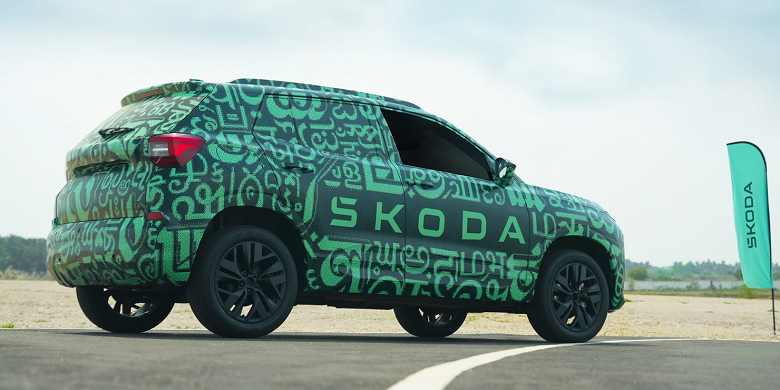 Skoda тщательно тестирует новейший Kylaq. Появились новые детали и живые фото - 4 Skoda тщательно тестирует новейший Kylaq. Появились новые детали и живые фото
