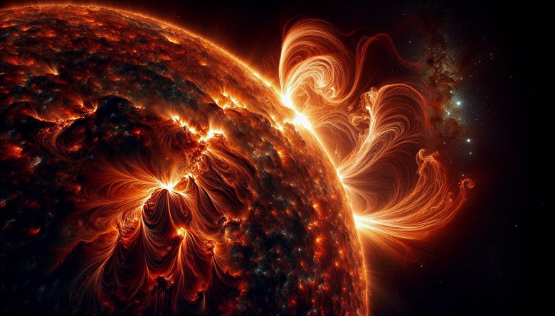 Видео дня: Солнце выбросило в космос гигантский протуберанец - 1 Видео дня: Солнце выбросило в космос гигантский протуберанец