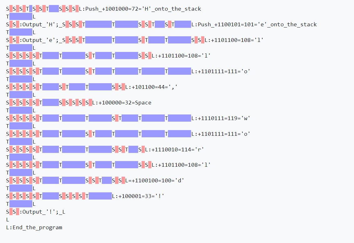 Эзотерические языки программирования: панорамный обзор - 3 Эзотерические языки программирования: панорамный обзор - 3