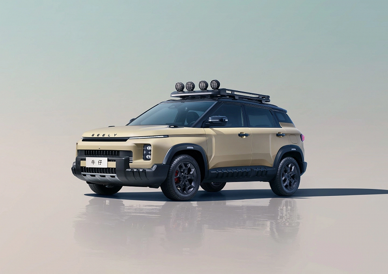 Представлен первый «легкий внедорожник» Geely с шинами AT и прожекторами на крыше - 2 Представлен первый «легкий внедорожник» Geely с шинами AT и прожекторами на крыше