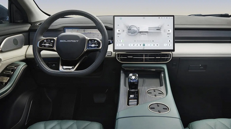 Большой полноприводный кроссовер от Chery для России с 2,0-литровым мотором и классическим 8-ступенчатым «автоматом». Раскрыты комплектации Soueast 09 - 2 Большой полноприводный кроссовер от Chery для России с 2,0-литровым мотором и классическим 8-ступенчатым «автоматом». Раскрыты комплектации Soueast 09