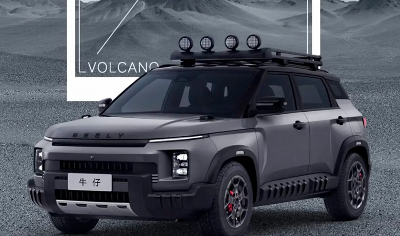 Первый &laquo;легкий внедорожник&raquo; Geely с шинами AT и прожекторами на крыше показали внутри и снаружи