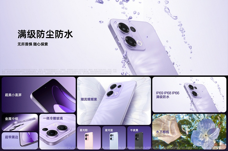 5800 мАч, 80 Вт, IP68/IP69, экран 1,5К, 50-мегапиксельный телевик &mdash; 470 долларов. Представлены OPPO Reno13 и OPPO Reno13 Pro &mdash; первые в мире смартфоны на MediaTek Dimensity 8350