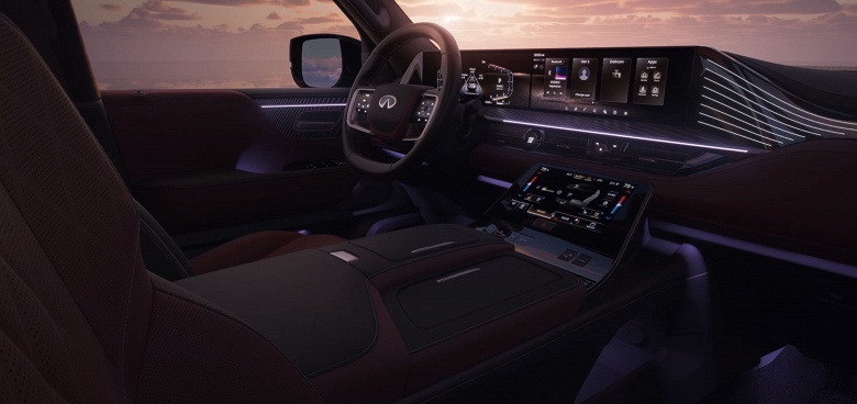 Мощная альтернатива Land Cruiser 300. К столичному дилеру приехал Infiniti QX80 2024 Autograph — с 450-сильным мотором, 9-ступенчатым «автоматом» и полным приводом - 2 Мощная альтернатива Land Cruiser 300. К столичному дилеру приехал Infiniti QX80 2024 Autograph — с 450-сильным мотором, 9-ступенчатым «автоматом» и полным приводом