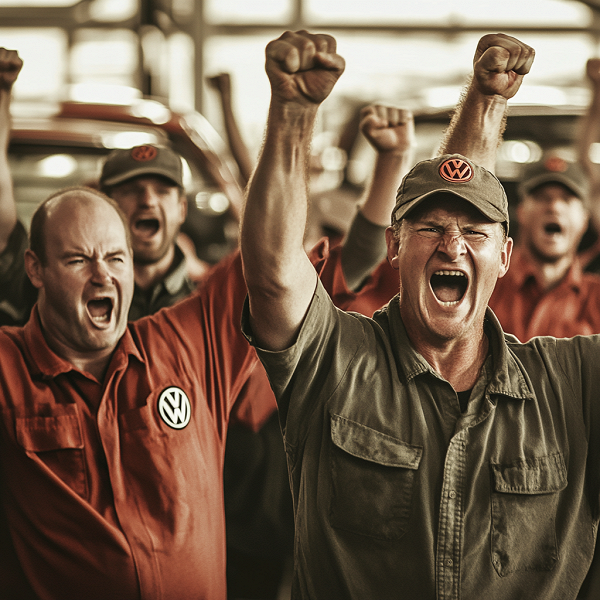 Работники Volkswagen начинают забастовки на заводах по всей Германии - 1 Работники Volkswagen начинают забастовки на заводах по всей Германии