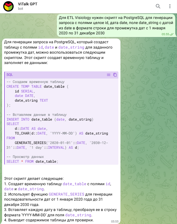 Суперсилы «Виталика»: на что способен ViTalk GPT - 6 Суперсилы «Виталика»: на что способен ViTalk GPT - 6