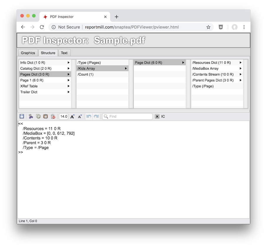 GUI для исследования внутренностей PDF - 5