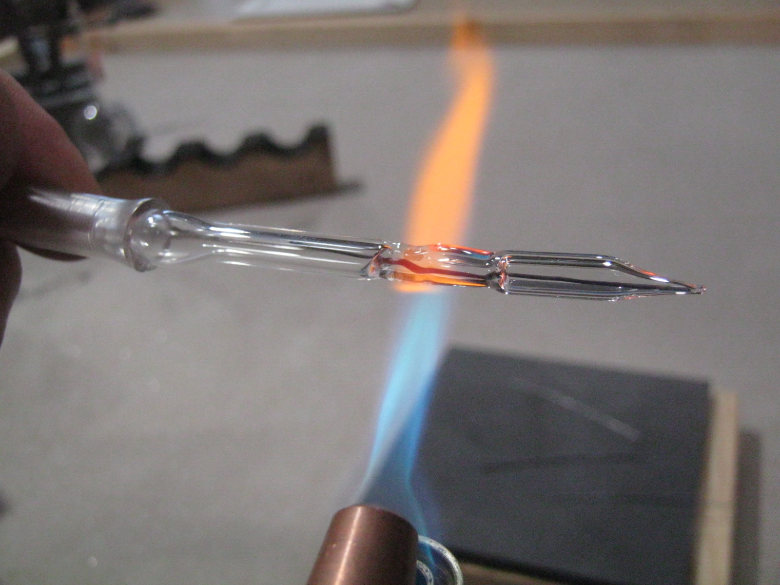 Электровакуумные работы в домашней мастерской. Впаи в молибденовое стекло - 21