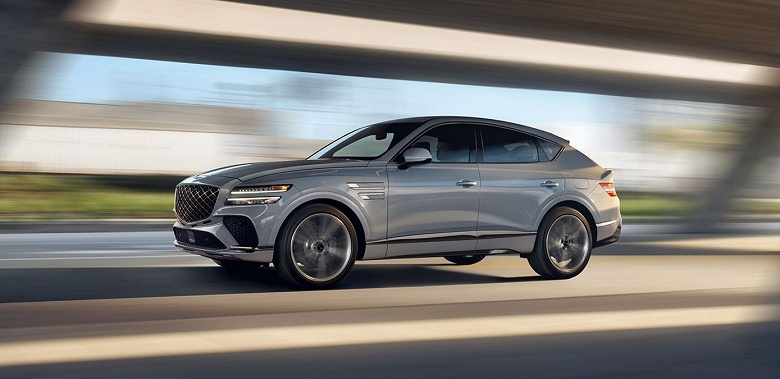 Не китайский, а премиальный корейский аналог BMW X6 с 3,5-литровым 380-сильным мотором и 27-дюймовым экраном. В Россию привезли кроссовер Genesis GV80 Coupe, цена за последнее время сильно поменялась - 1 Не китайский, а премиальный корейский аналог BMW X6 с 3,5-литровым 380-сильным мотором и 27-дюймовым экраном. В Россию привезли кроссовер Genesis GV80 Coupe, цена за последнее время сильно поменялась