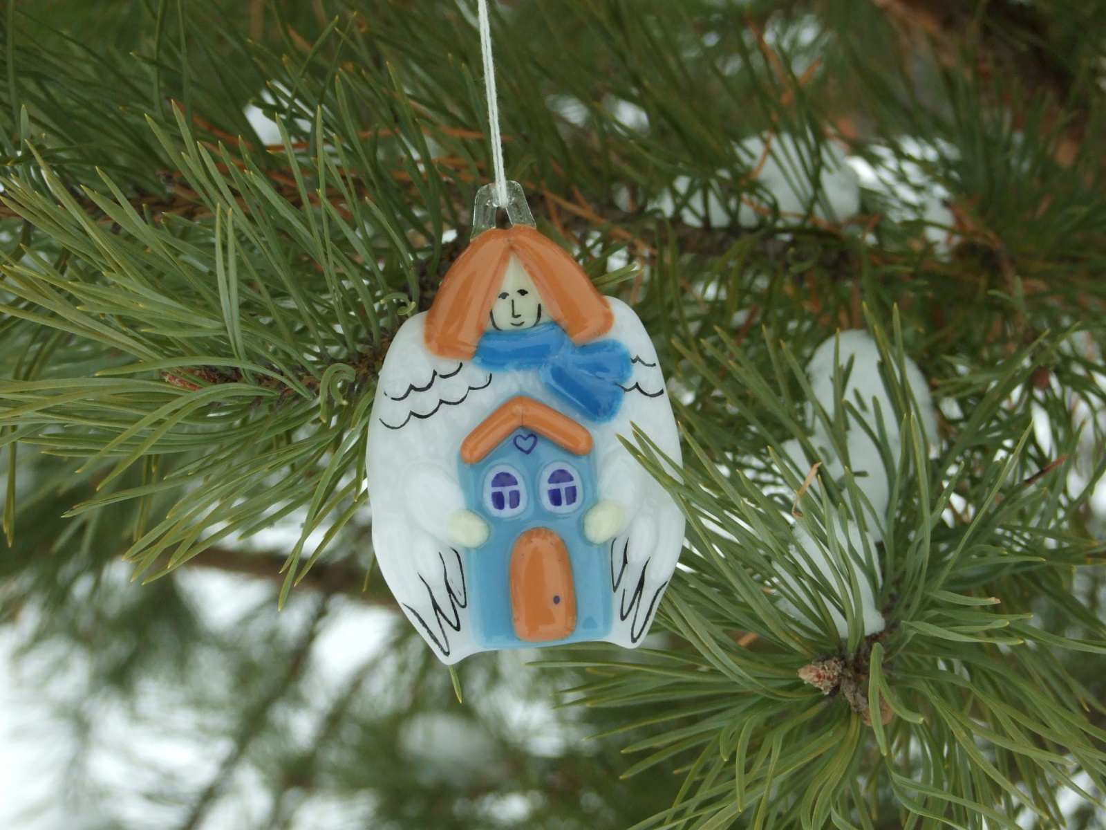 Стеклянные ёлочные игрушки своими руками. Техника fusing - 21