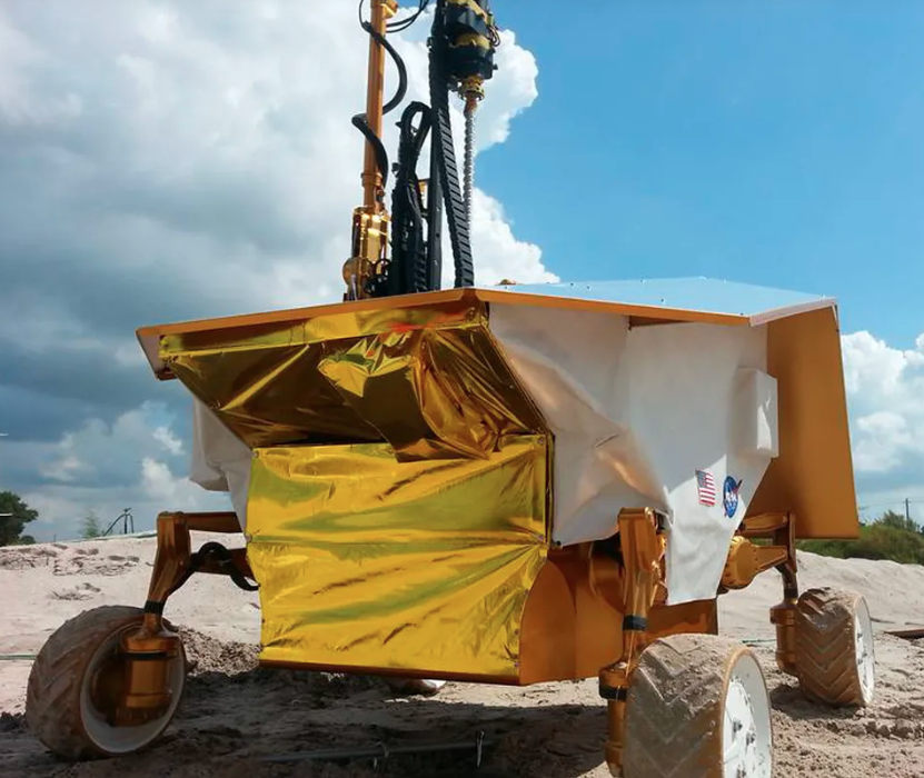 Готовый к испытаниям луноход "Resource Prospector" на полигоне NASA