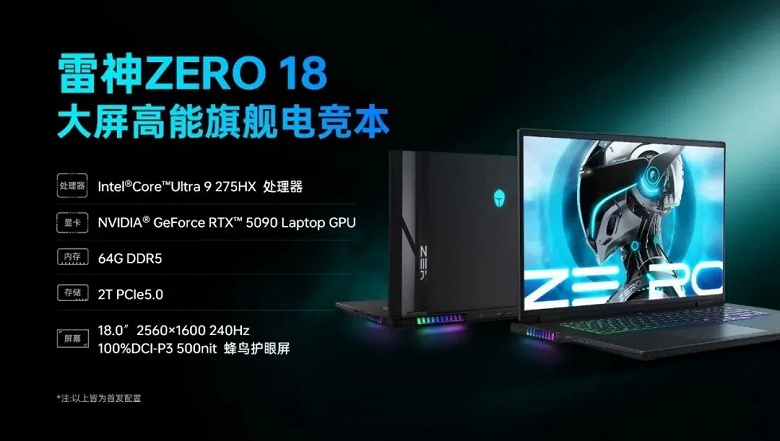 Nvidia GeForce RTX 5090 Laptop и GeForce RTX 5070Ti Laptop дебютировали в ноутбуках. Представлены Thor Zero и Hunting Blade S - 2 Nvidia GeForce RTX 5090 Laptop и GeForce RTX 5070Ti Laptop дебютировали в ноутбуках. Представлены Thor Zero и Hunting Blade S